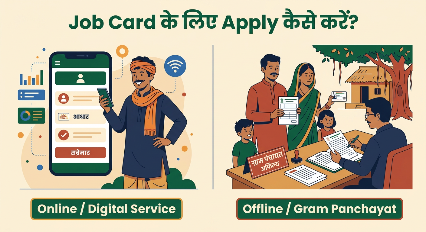 NREGA Job Card Apply Online and Offline